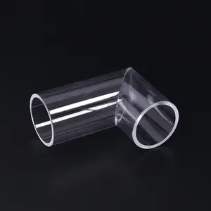 批发价90度弯曲可定制3-100毫米透明高硼硅玻璃管