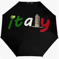 Parapluie pliant entièrement automatique de haute qualité, motif drapeau italien, artisanat délicat, série à thème campagnard, classique
