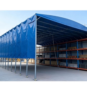 Toldo Plegable Eléctrico Móvil de PVC Impermeable para Carpa de Almacén Desplegable - Product Image 3