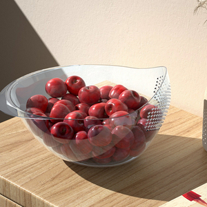 <span class=keywords><strong>Panier</strong></span> de lavage de riz en maille translucide flexible pour <span class=keywords><strong>petit</strong></span> outil de cuisine pour passoire à pâtes - Product Image 5
