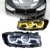 Feux avant AKD Car Styling pour BMW 3GT F34 2013-2020, phares bicolores DRL, style de feux avant automobile