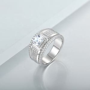 925 bagues en argent Sterling unisexe bague bijoux à la mode hommes conceptions uniques phtalates CZ zircone Zircon pierre sans Nickel chrome - Product Image 2