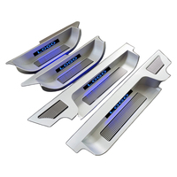 Pédale de bienvenue LED pour Alphard Vellfire Lexus LM MPV, plaque de seuil de porte coulissante centrale, pédale de bienvenue en alliage d'aluminium LED AH40
