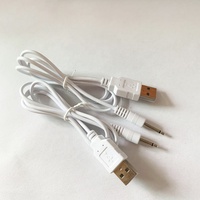 Cantell Smart USB a DC 2,5mm Adaptador Cargador Cable Mini Jack 2,5mm Mono para Android Cámara Computadora Auricular para escáner