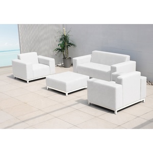 आधुनिक डिजाइन उच्च गुणवत्ता वाले वाटरप्रूफ आउटडोर सोफा सेक्शनल आंगन सेट होटल गार्डन फर्नीचर असबाब सोफा सोफे सोफे सोफे सोफे - Product Image 4