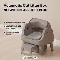 PetPivot AutoScooper 12 Lite Bac à litière pour chat autonettoyant, accès large par le haut, capteur infrarouge intégré, nettoyage facile