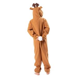 Pijamas de Reno para Niños MS, Mono de Franela Suave con Diseño de Ciervo para Disfraces Navideños y Ropa de Dormir - Product Image 5