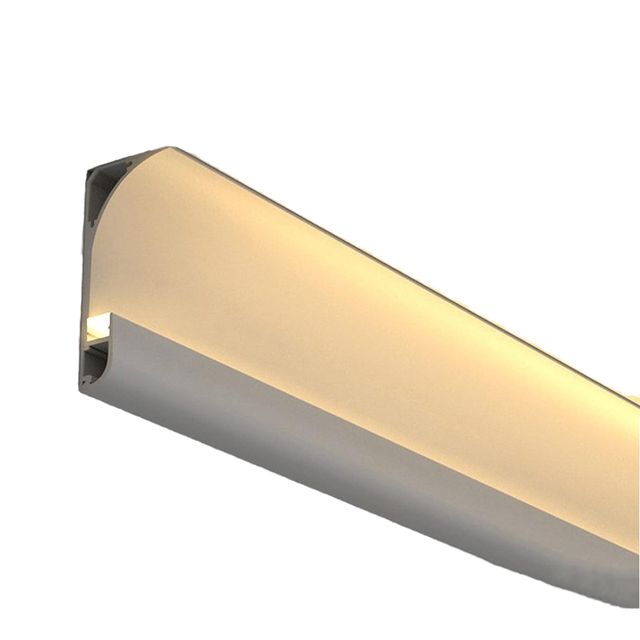 6000 Series Aluminum LED Profile Light White Anodized Surface Mounted Skirting Channel for Home Theater Ceiling in Living Room