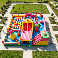 Château Gonflable Commercial PVC avec Toboggan et Trampoline pour Location Événementielle - Offre Spéciale