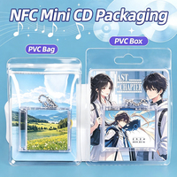 SUNSHING Mini CD personnalisé NFC, porte-clés, étui d'album, boîte cadeau photo personnalisée, breloques porte-clés, promotion musicale, recyclable
