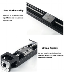 Kh86 340-940Mm Tùy Chỉnh Bóng Vít Mang Tuyến Tính Đường Sắt Trượt Mô-đun Thiết Bị Truyền Động Bảng Sân Khấu - Product Image 5