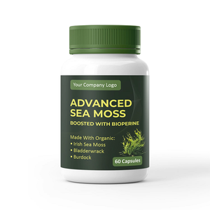 Capsules de mousse de mer pour soutenir le système immunitaire, la santé digestive, stimuler l'énergie et favoriser le bien-être général, complément alimentaire naturel végétalien - Product Image 1