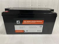 Baterai Surya lithium lifepo4 24v, 100AH 150Ah 200ah 300ah 400ah dengan bms pintar untuk penyimpanan energi rumah