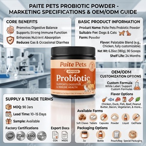 Suplemento Probiótico para <span class=keywords><strong>Perros</strong></span> y Gatos, Aprobado por Veterinarios, Salud Intestinal, 180g en Polvo, Absorción Rápida, Apoyo Inmunológico, Marca Privada - Product Image 5