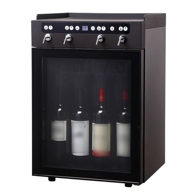 Intelligent Temperature Black Wine Preserver Dispenser for Home Winery