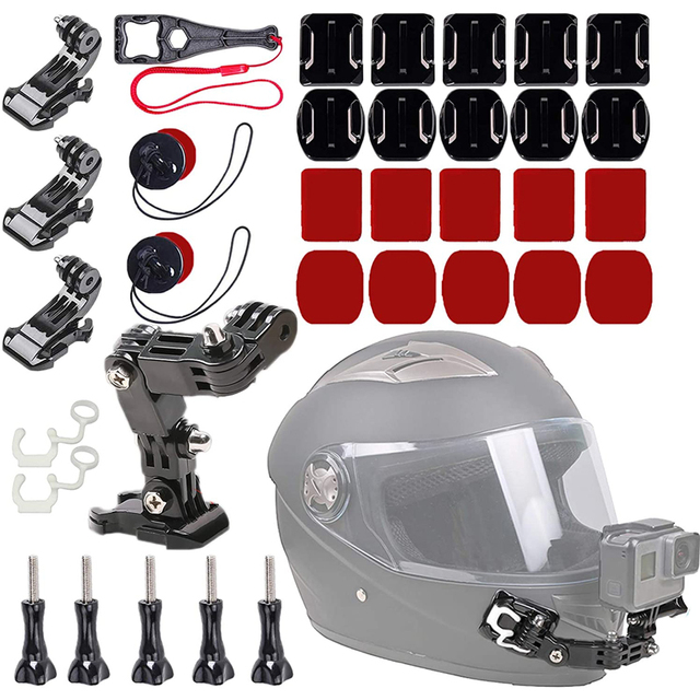 Latest Hot Sale Motorcycle Helmet Front Side Chin Mount Accessories for Gopro Hero 10 9 8 Black Action Sports Camera
