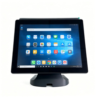 Sistema POS Todo en Uno de 15 Pulgadas con Pantalla Dual |   Caja Registradora con Sistema Windows Estable, 2GB/4GB/8GB de RAM, 32GB/64GB/128GB SSD |   Wi-Fi 6 para Comercio Minorista