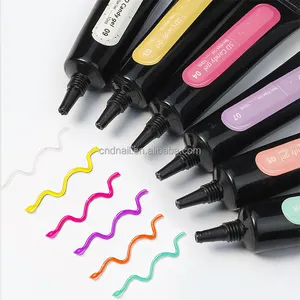 Etichette personalizzate Ins vendita calda Art Design corea Style modellazione fai da te Gel per unghie 10 colori 5D Candy Gel Polish
