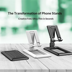 حامل هاتف بلاستيكي قابل للطي متعدد الاستخدامات، تصميم إبداعي قابل لتعديل الارتفاع، حامل مكتبي محمول قوي وقابل للتحويل - Product Image 3