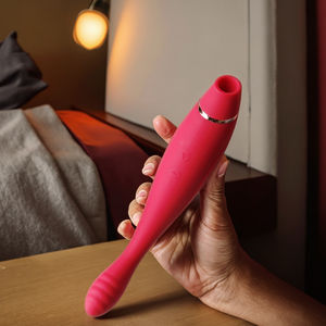 Produits pour adultes <span class=keywords><strong>Sextoy</strong></span> pour femmes 2 en 1 <span class=keywords><strong>Gode</strong></span> vibromasseur lesbien à succion Jouets sexuels pour femmes - Product Image 1