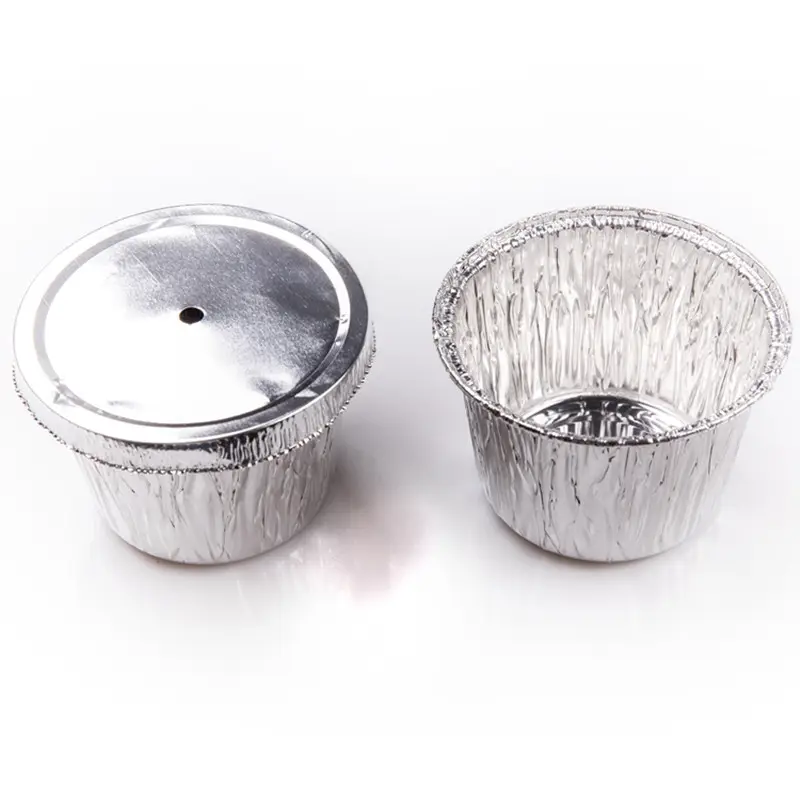 BBQ Aluminiumfolie-Tablett Hersteller Einwegbehälter Party-Teller runde Hühnerbraten-Dish-Teller Backtablett