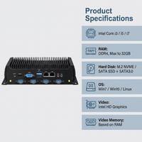 PC Industrial sin Ventilador Intel, PC Industrial DDR4, I7 I5 I3 12.ª Generación, Computadora Industrial Resistente para Computación en Borde de IoT