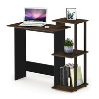 Bureau d'ordinateur portable pliable en bois pour salon, petit, portable, multifonctionnel, pour étude et bureau, avec rangement