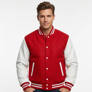 Chaqueta Elegante de Dos Tonos con Bloques de Color, Hombros Caídos, Corte Relajado, Forro de Piel Genuina, Cierre Frontal, Secado Rápido y Transpirable - Product Image 1