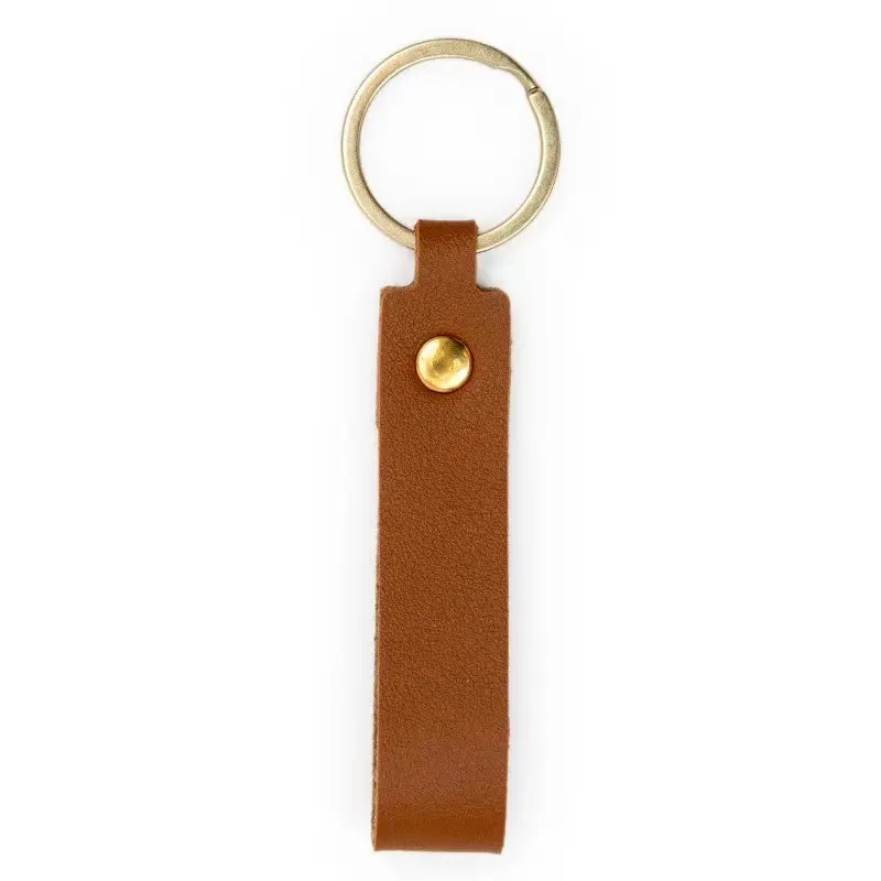 Manufacturer Wholesale Bulk Promotional Gifts leather Key Chain Custom Logo Keychain