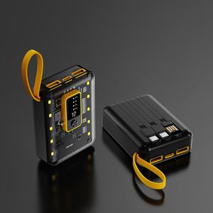 Dernière batterie externe 10000 mAh 10W avec câble intégré, charge rapide, affichage LED, banques d'alimentation universelles avec lumière LED - Product Image 4