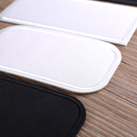 Patchs thermocollants rectangulaires noirs et blancs pour la réparation de vêtements, idéaux pour vestes, jeans, pantalons et la décoration textile