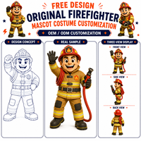 Costume de Mascotte Animale Pompier Personnalisé OEM ODM pour Adulte en EVA – Unisexe, pour Événements Promotionnels et de Sécurité – Fabricant