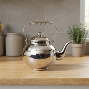 Premium Eco-Friendly Stainless Steel Classic Mirror Finish Tea Kettle Handle <b>Lid</b> Whistling Boiling Water Tea Making Home - Product Image 2