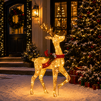 Kunden spezifische 40in 80L LED Fabric Deer 3D-Motiv Weihnachts beleuchtung für Baum anzeigen im Freien