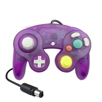 Manette de jeu filaire transparente à un bouton pour GameCube, Joystick, Manette de jeu six axes avec gyroscope, Qualité testée, Moule exclusif, Garantie 1 an