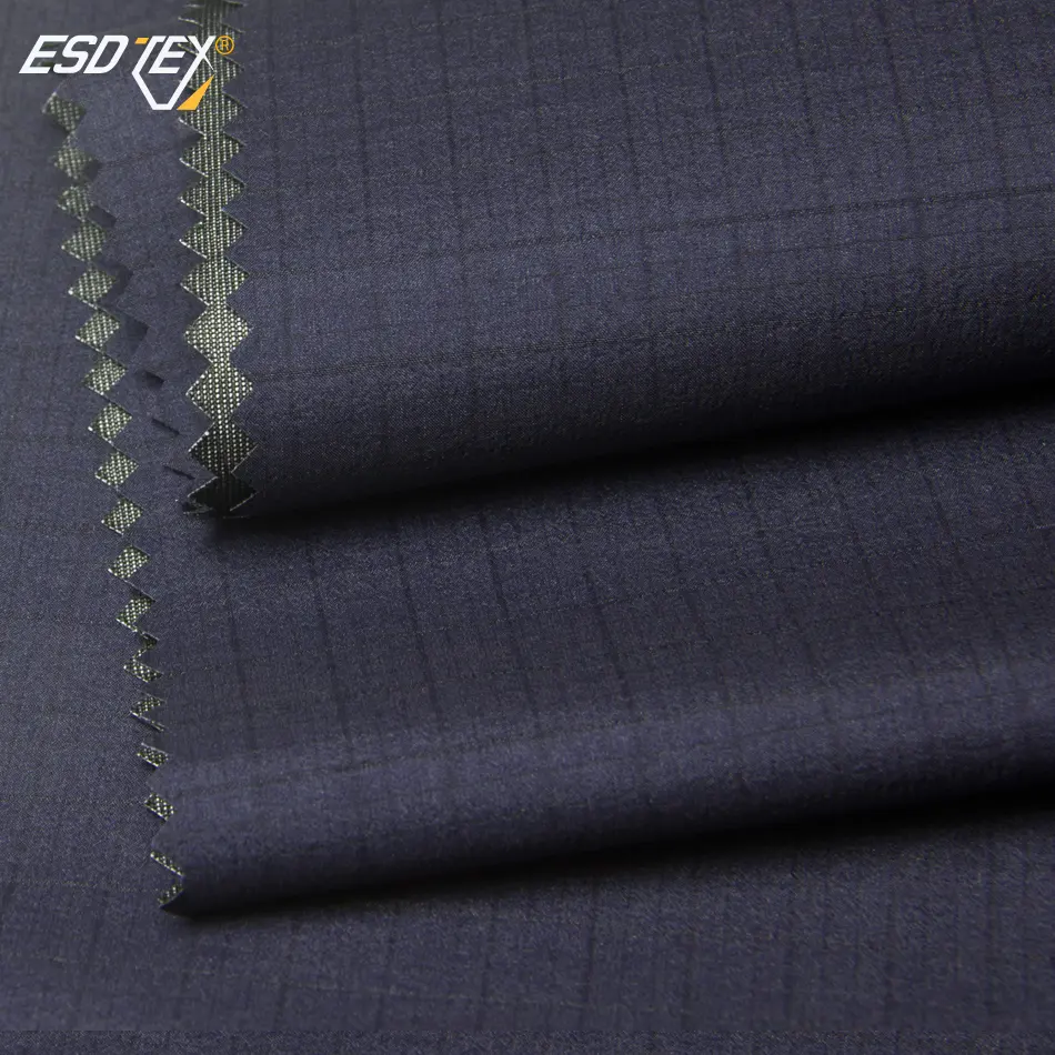 20D kain nilon Grid Graphene antistatis bersirkulasi udara tahan air tiga-dalam-satu kain jaket Downproof luar ruangan