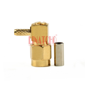 Đầu Nối RF Cáp RG316 RG174 LMR100 Đầu Nối Uốn <span class=keywords><strong>SMA</strong></span> 90 Độ Đầu Nối Góc Phải Đực - Product Image 2