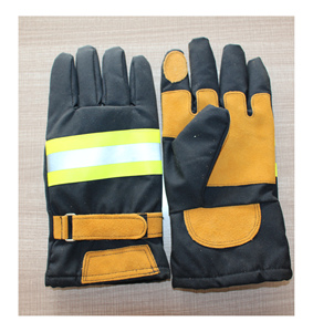 <span class=keywords><strong>Pompier</strong></span>-gants ignifuges EN aramide standard avec paume EN cuir - Product Image 2