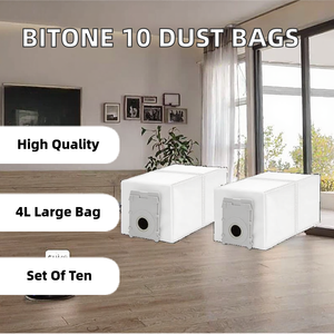 Bitone – Lot de <span class=keywords><strong>10</strong></span> sacs à poussière de rechange haute efficacité pour robots aspirateurs <span class=keywords><strong>Ecovacs</strong></span> <span class=keywords><strong>Deebot</strong></span> T50/T50 PRO/T50 MAX PRO/T30C PRO/T80/X8/X8 - Product Image 2