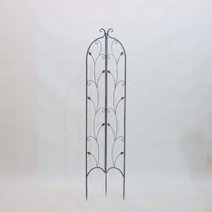 <span class=keywords><strong>2022</strong></span> nouveau treillis de jardin en fer gris et portes clôtures extérieures durables panneaux de clôture de barrière d'animaux pour une utilisation dans la cour - Product Image 3