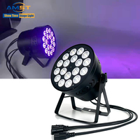 Lampu Par LED RGBW 4IN1 18*10W Kecerahan Tinggi dengan Kontroler DMX 512 untuk Pencahayaan Panggung, Pernikahan, dan Acara Pesta