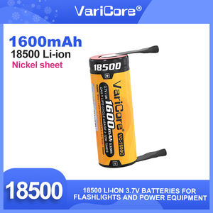 バリコアVC-1600C 1600mAh 3.7V/4.2V充電式円筒18500リチウムイオン電池 + ニッケルシート - Product Image 3