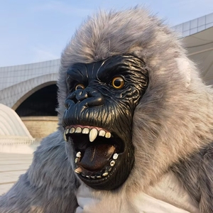 <span class=keywords><strong>Maschera</strong></span> Personalizzata di King Kong per Costume da Mascotte Gonfiabile, <span class=keywords><strong>Maschera</strong></span> di Animale Cartoonesco in Lattice Naturale per Adulti - Product Image 1