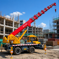 Grue de camion autoportée de 8 tonnes, certifiée CE, personnalisable, fabriquée en usine, pour la construction, le levage et la manutention de marchandises en entrepôt