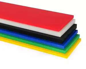 Benutzer definierte Farbe Grün Blau Rot Engineering Kunststoff POM Rod Delrin Sheet