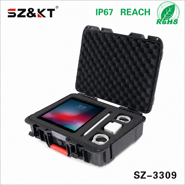 Wholesale Price ABS Plastic Hard Carry Case IP67 Waterproof Shockproof Tablet Computer Storage Protect with Custom Foam Color