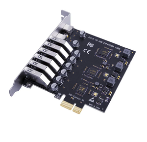 USB <span class=keywords><strong>3.2</strong></span> kart PCIe X1 USB Gen1 5Gbps 8 Port (6 USB A + 2 tip C) çip VL805 + NEC720210 dönüştürücü adaptör genişletme PCIE Splitter - Product Image 2