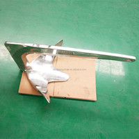 Ancre de bateau de style Bruce Xinao Marine en acier inoxydable 316, finition argent poli, ancre à griffes marine pour yacht et bateau