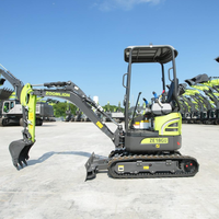 Promotion : Excavatrice sur chenilles Zoomlion ZE18G 1870 kg avec moteur et pompe pour travaux de génie hydrotechnique et de démolition