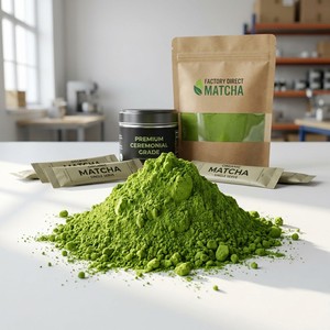 ผงชาเขียวมัทฉะเกรดพิธีกรรมคุณภาพสูง 30 กรัม 6A วานิลลามัทฉะ - Product Image 6
